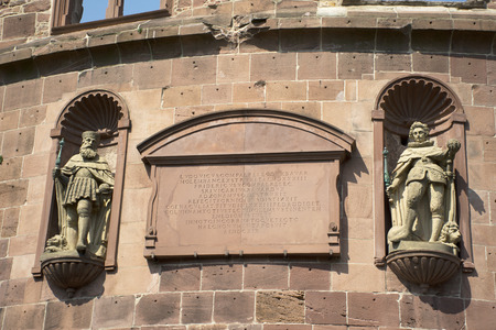 Inside and decor of Heidelberg Castle and German called Heidelberger Schloss is a ruin and landmark of Heidelberg in Baden-Wurttemberg, Germany German people and forieners traveler visit and travelのeditorial素材
