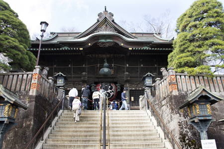 Tokyo, Japan - March 31, 2019 : Naritasan Shinshoji Temple in Narita city for Japanese people and foreign travelers travel visit and praying god angel at Chiba Prefecture on March 31, 2019 in Tokyo, Japanのeditorial素材