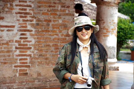 PATTANI, THAILAND - August 16 : Travelers thai women travel visit and respect praying to Allah in Krue Se Mosque or Masjid Kerisik at Tanyong Luloon district on August 16, 2019 in Pattani, Thailandのeditorial素材
