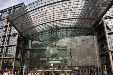 BERLIN, GERMANY - SEPTEMBER 17 : Berlin Central Station or Hauptbahnhof for German passenger and...