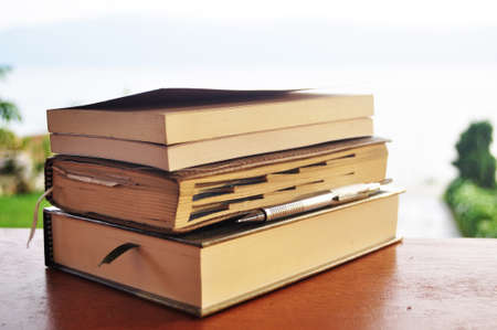 Novel books and diary book memory of detail between journey of Travelers thai people travel visit in...