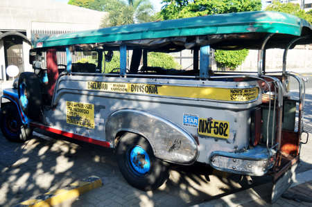 Classic antique vintage retro bus truck for send receive filipino people and foreign travelers...