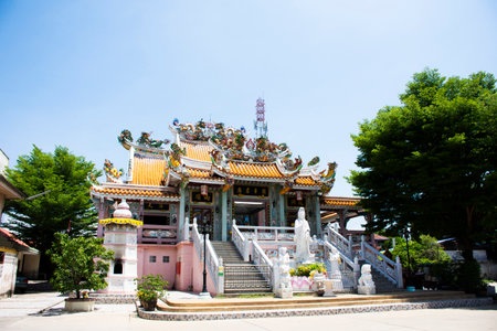 Guan Yu or San Chao Rong Thong Chinese Shrine for thai people travelers travel visit and respect...