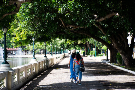 Interior exterior of Bang Pa In Royal Palace and antique classic building ancient architecture for thai people foreign travelers travel visit at Bang Pa-in on September 17, 2023 in Ayutthaya, Thailandのeditorial素材