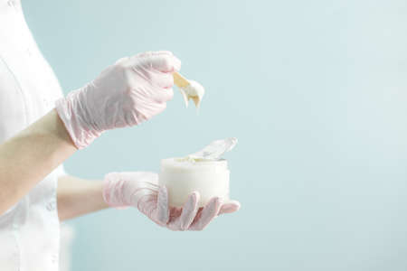 Young and beautiful girl in the clinic of natural beautyの写真素材