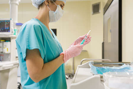 Surgeon Washing His Hands Before Going To The Operating Roomの写真素材