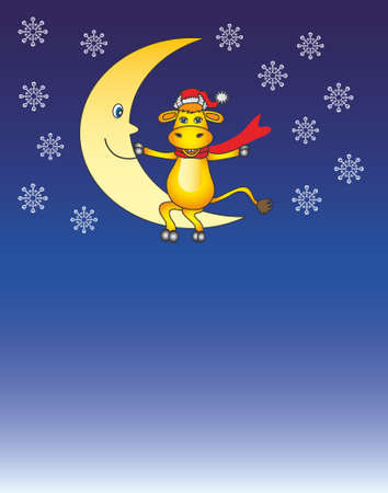 the canta cartoon bull for your designのイラスト素材