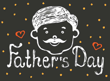 Happy fathers day background, greeting card template for Father Dayのイラスト素材