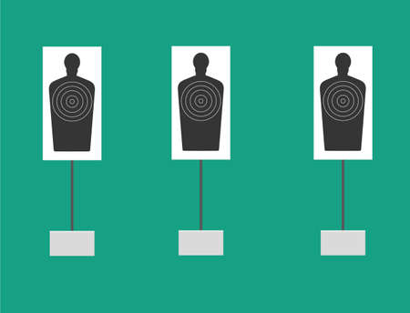 The target. Vector flat-style illustrationのイラスト素材