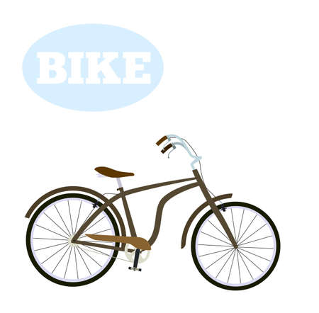 Urban Bike. Vector illustration in flat style.のイラスト素材