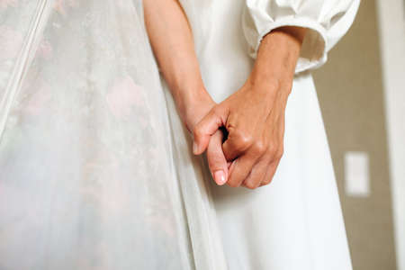 Mom s hand holds the baby s hand.two, family, femaleの写真素材