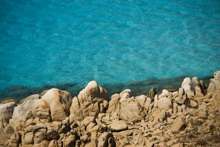 a glimpse of the cliffs of Sardiniaの写真素材