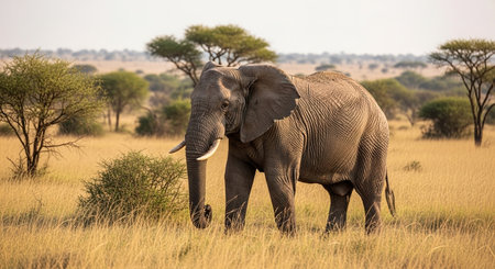 African Elephant - Loxodonta africana - in Chobe National Park, Botswana, Africaの素材