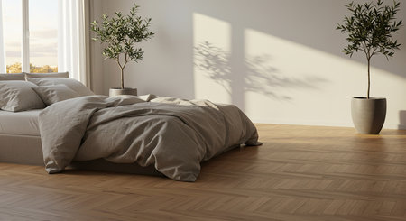 Modern bright interiors 3D rendering illustration computer generated image not photosの素材