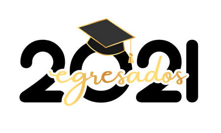 graduates 2021 classのイラスト素材