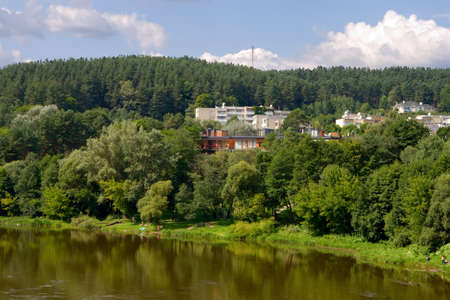 view of Vingio Parkas in Vilnius - capital of Lithuaniaの写真素材