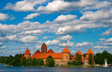 Trakai castle near Vilnius, in Lithuania