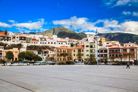 Candelaria major square, a famous touristic town in Tenerife, Canary islands, Spainの写真素材