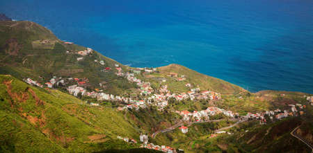 small village Taganana in Anaga mountains near the ocean, Tenerife, Canary Islands, Spain