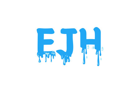 EJH ice melts logo design template element vectorのイラスト素材