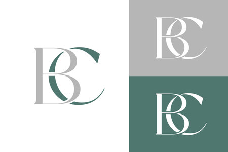 Initial BC luxury with circle logo design template element stock vectorのイラスト素材