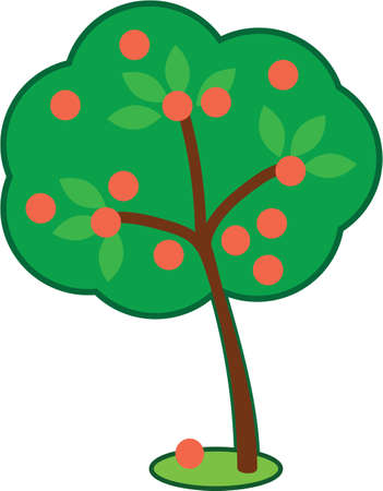Vector of Vector cartoon of a cute apple - ID:1-19882832 - Royalty Free ...