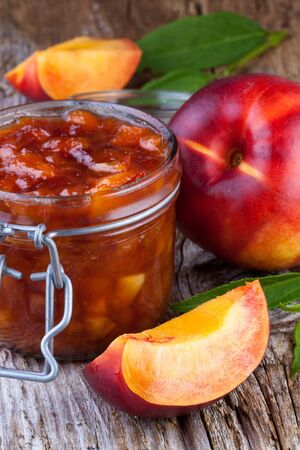 nectarines jam の写真素材