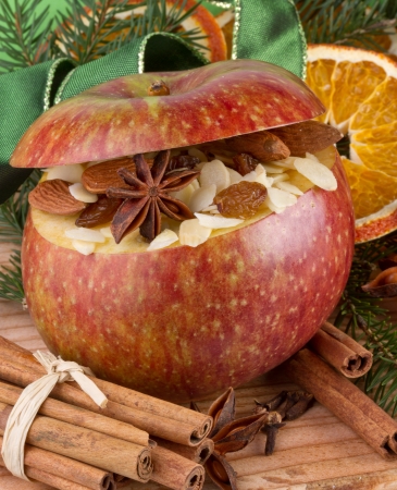 baked apple の写真素材