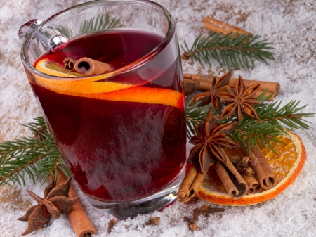cup of mulled wineの写真素材