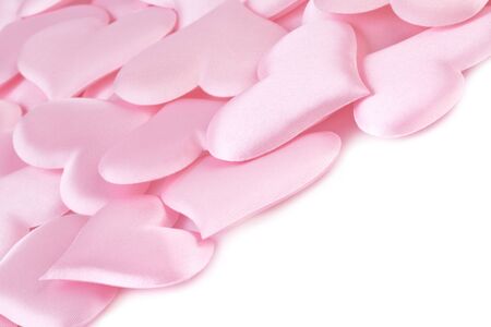 pink hearts background with space for your textの写真素材