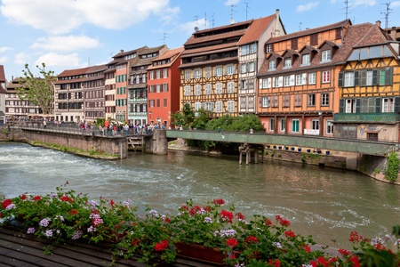 old town of Strasbourg called La Petite France, Strasbourg, Franceのeditorial素材