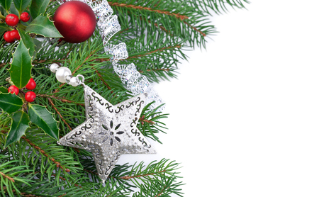 Christmas Fir Tree Borderの写真素材
