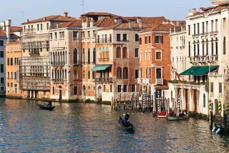 Scenic Venice view from a bridge over the Grand Canalのeditorial素材