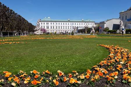 Mirabell Palace and garden, Salzburg, Austriaのeditorial素材