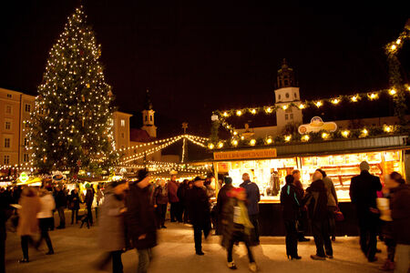 Christmas Market in Old Salzburgのeditorial素材