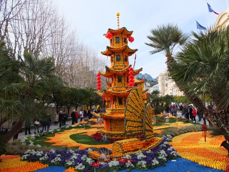 Lemon festival of Menton, France 2013のeditorial素材