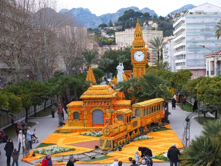 Lemon festival of Menton, France 2013のeditorial素材