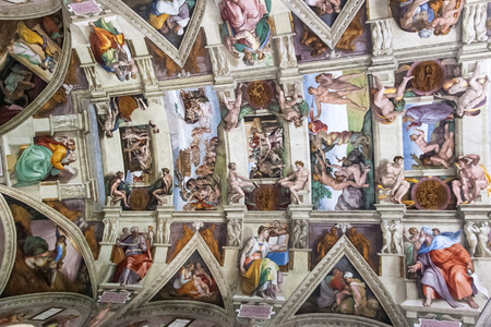 Sistine Chapel ceiling, Vatican Stateのeditorial素材