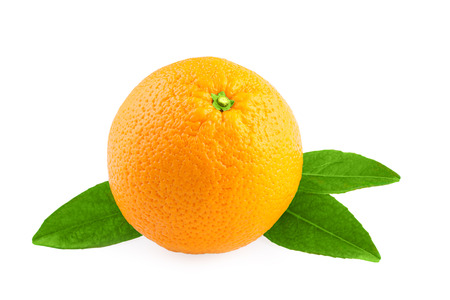 orange fruit over whiteの写真素材