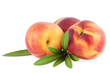 Peach Fruits isolatedの写真素材