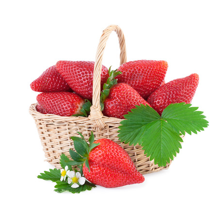 strawberry basketの写真素材