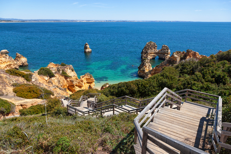 Algarve coast,  beach Praia do Camiloの写真素材