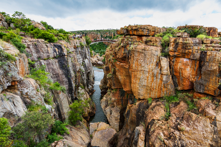 Bourkes Luck Potholes, amazing canyon scenery, South Africaの写真素材