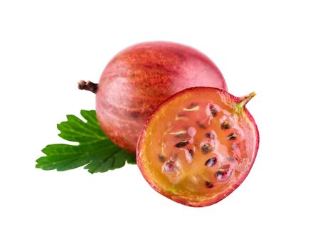 Gooseberries. Image included clipping pathの写真素材