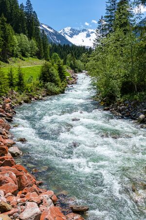 Mountain stream - Austrian Alpsの写真素材