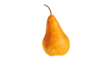 Organic Pear Fruit Isolated On Whiteの写真素材