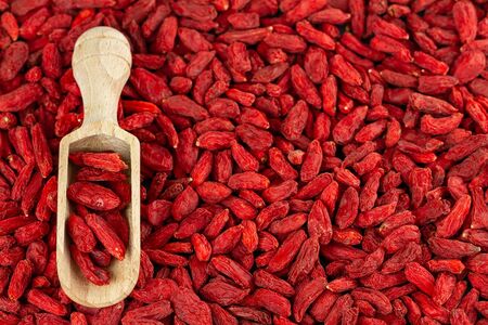 Red Berry Goji Berries Backgroundの写真素材
