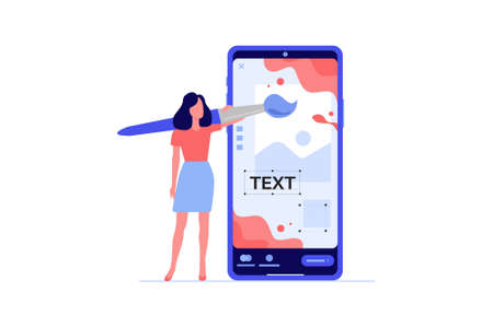 Social media designer vector illustration.のイラスト素材