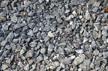 Many stone on the road in the gardenの写真素材
