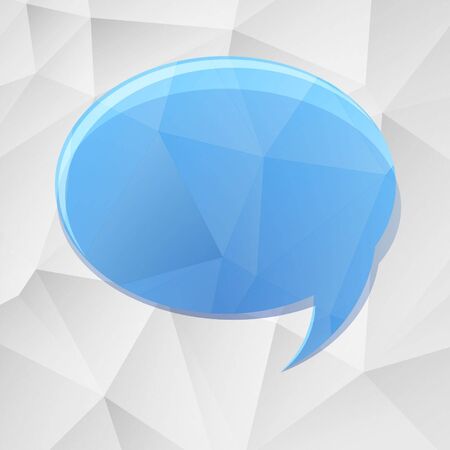 Abstract vector card with triangle speech bubbleのイラスト素材